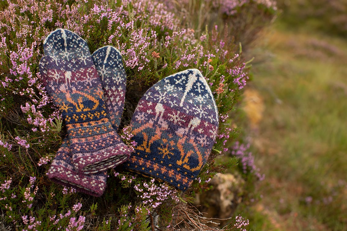 Witch Hare patterncard kit design by Alice and Jade Starmore in Hebridean 2 Ply yarn