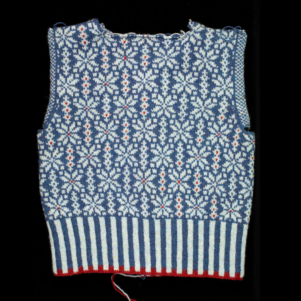Polaris patterncard kit design by Alice Starmore in Hebridean 2 Ply yarn