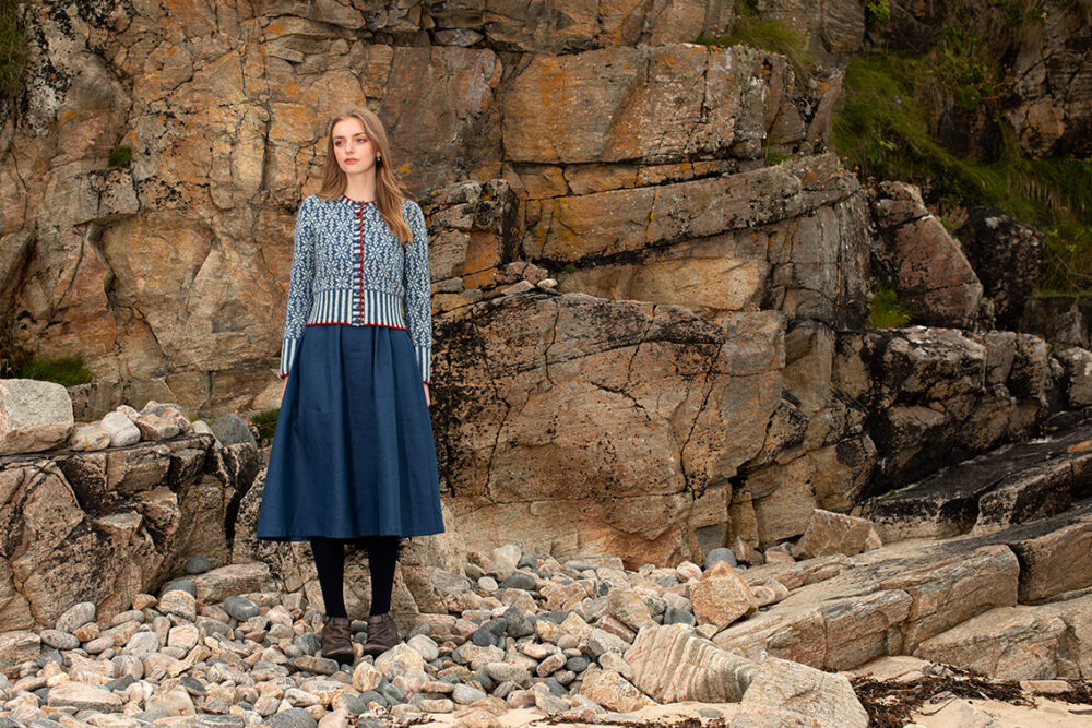Polaris patterncard kit design by Alice & Jade Starmore in Hebridean 2 Ply yarn