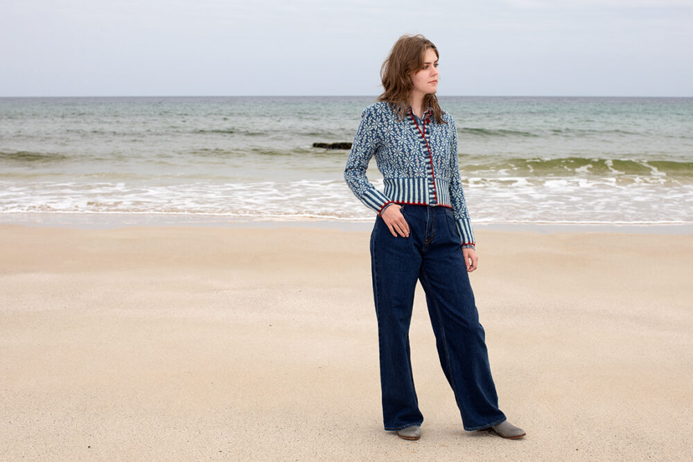 Polaris patterncard kit design by Alice & Jade Starmore in Hebridean 2 Ply yarn