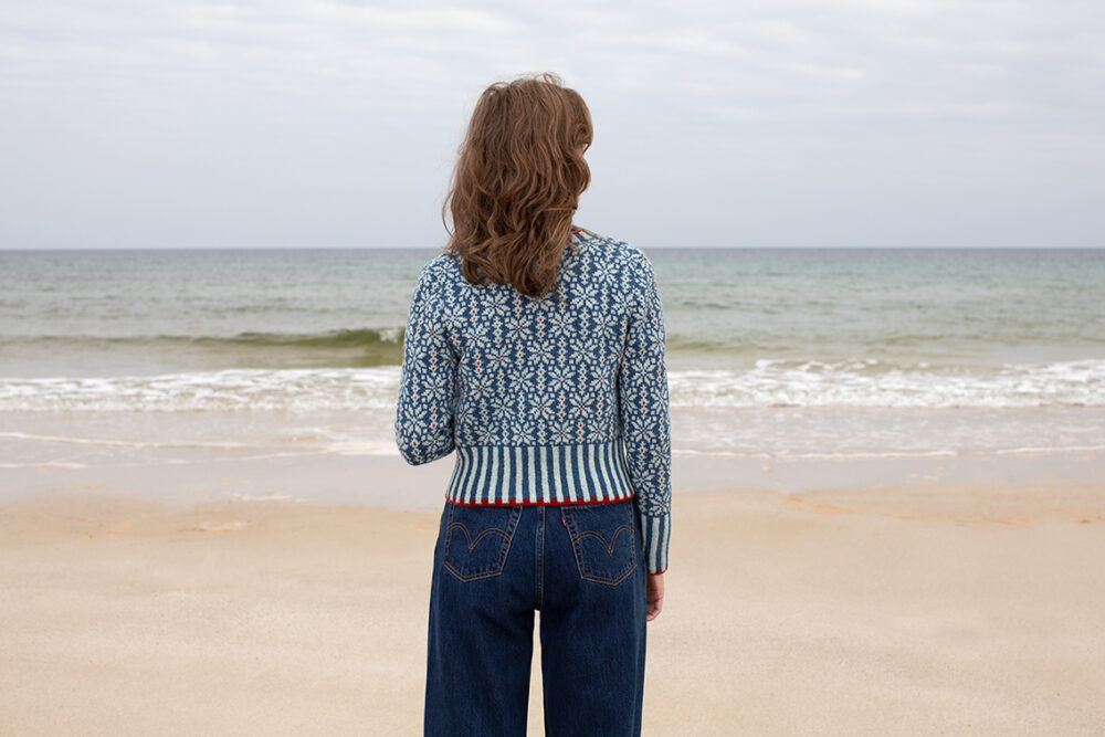 Polaris patterncard kit design by Alice & Jade Starmore in Hebridean 2 Ply yarn