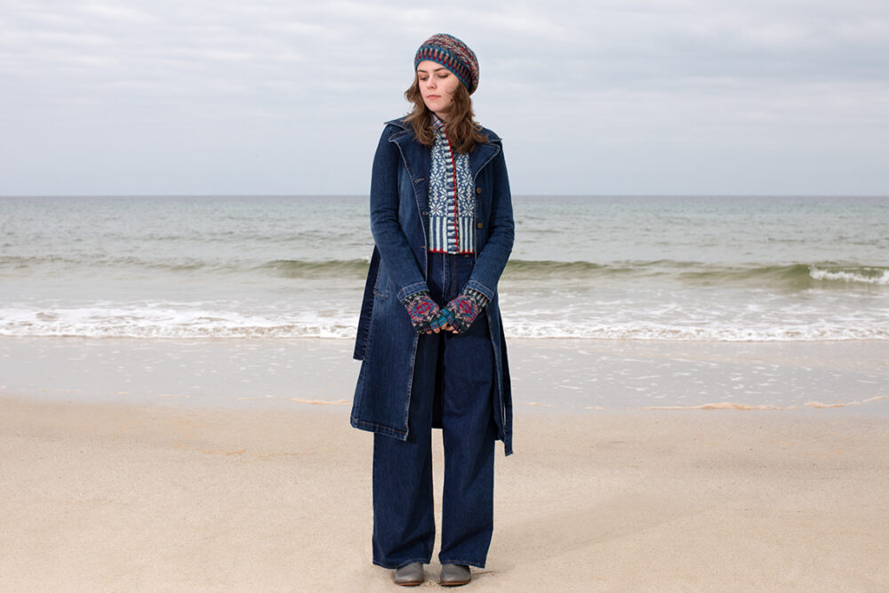 Polaris patterncard kit design by Alice & Jade Starmore in Hebridean 2 Ply yarn