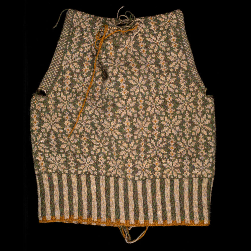 Polaris patterncard kit design by Alice Starmore in Hebridean 2 Ply yarn