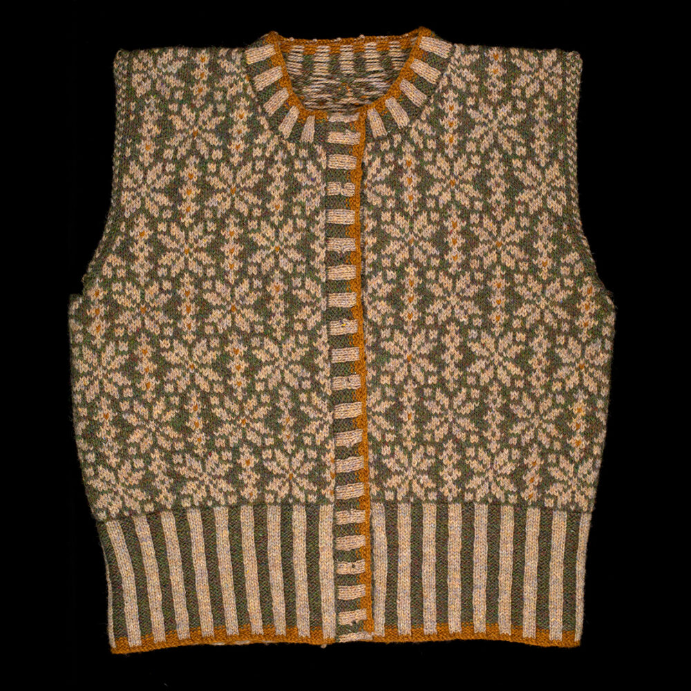 Polaris patterncard kit design by Alice Starmore in Hebridean 2 Ply yarn