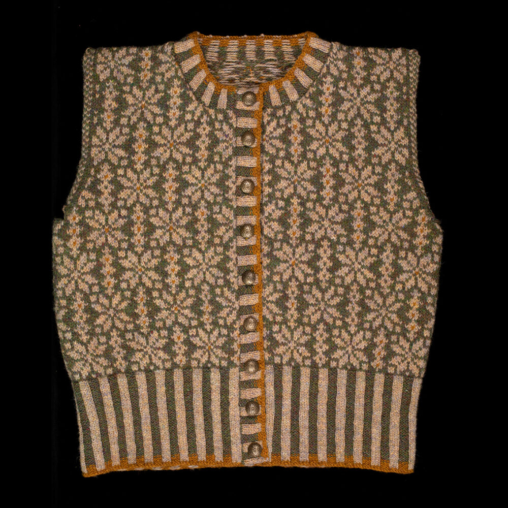 Polaris patterncard kit design by Alice Starmore in Hebridean 2 Ply yarn
