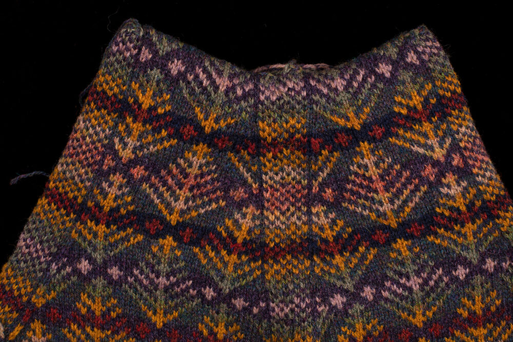 Oregon Autumn patterncard kit design by Alice Starmore in Hebridean 2 Ply yarn