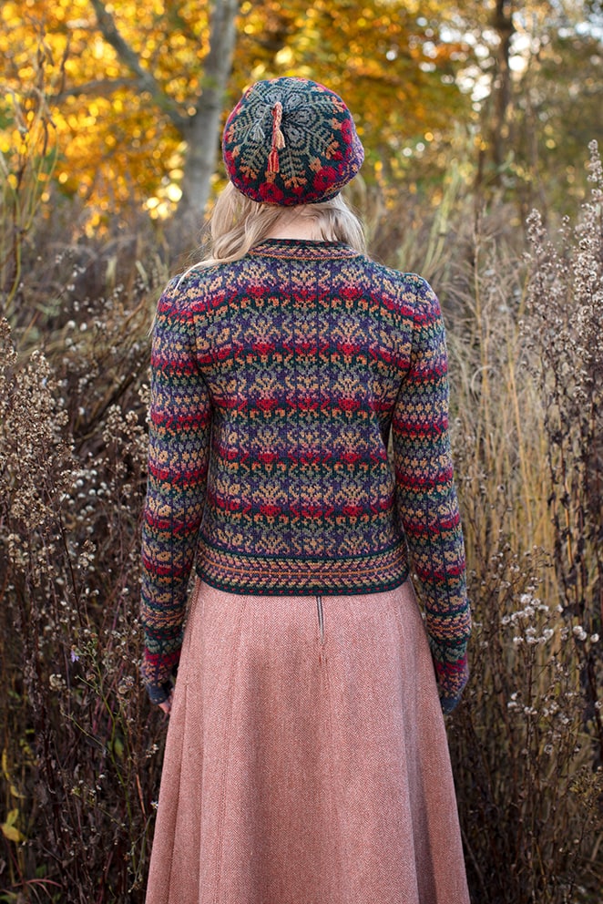 Jacobite Rose patterncard kit design by Alice Starmore in Hebridean 2 Ply yarn Jacobite Rose patterncard kit design by Alice Starmore in Hebridean 2 Ply yarn