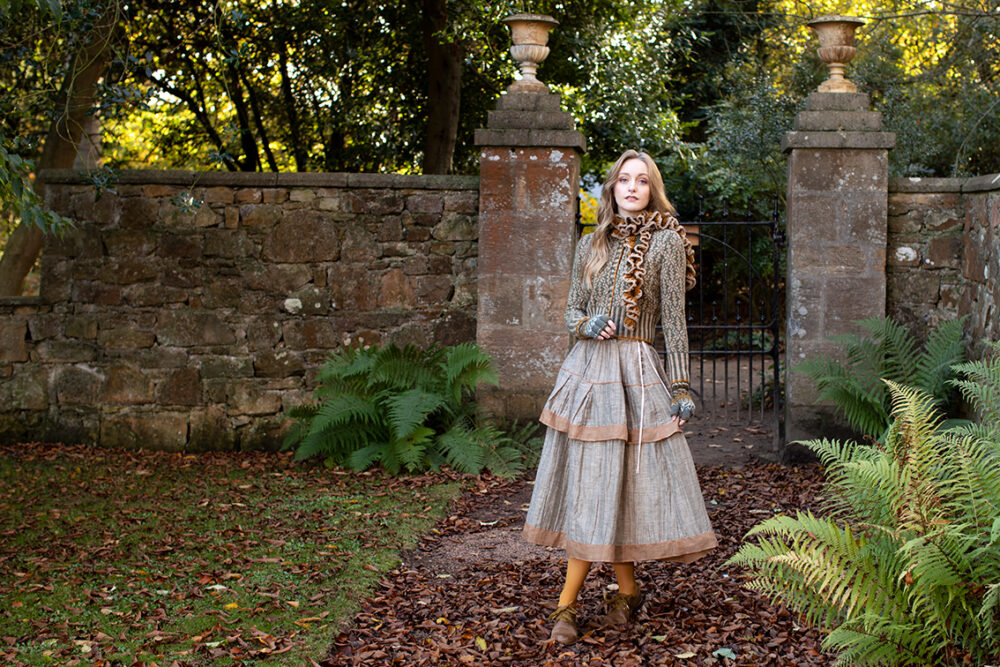 Polaris patterncard kit design by Alice & Jade Starmore in Hebridean 2 Ply yarn
