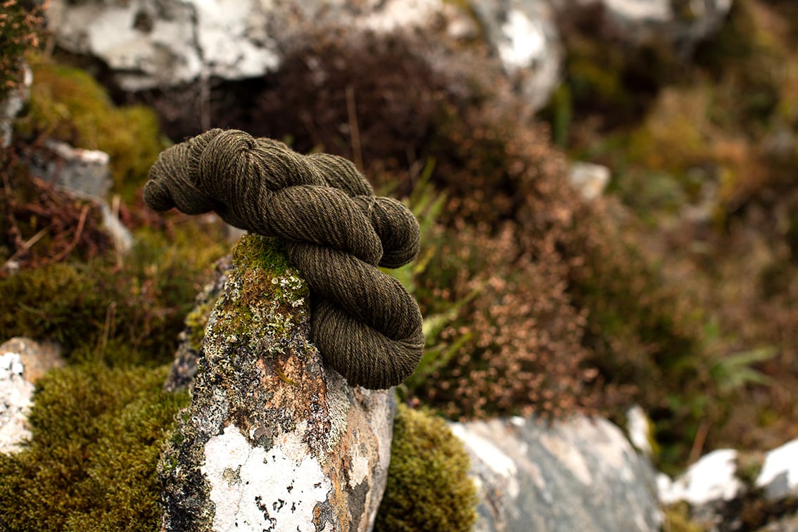 Alice Starmore 3 Ply Hebridean hand knitting yarn in Glen