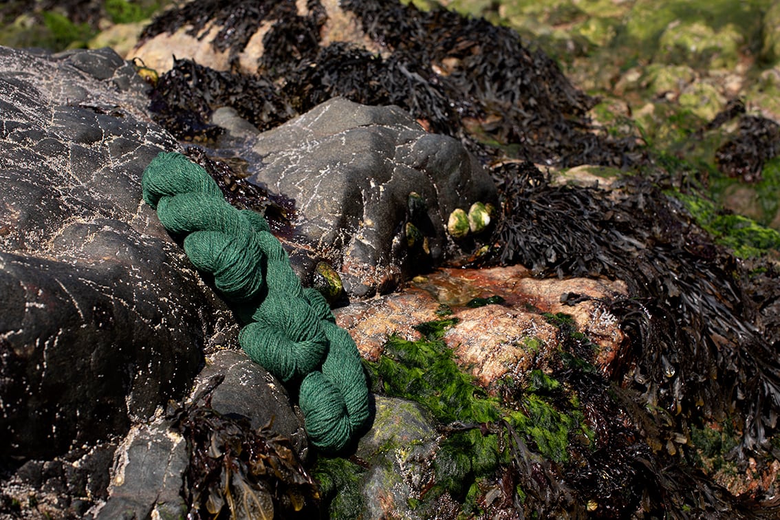 Alice Starmore 2 Ply Hebridean hand knitting yarn in Bogbean