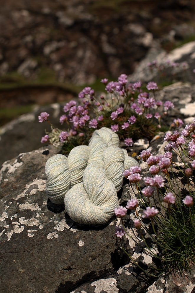 Alice Starmore 2 Ply Hebridean hand knitting yarn in Solan Goose