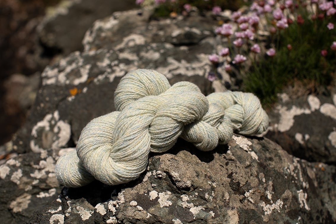 Alice Starmore 2 Ply Hebridean hand knitting yarn in Solan Goose