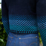 Traigh Cardigan patterncard kit design by Jade Starmore in Hebridean 2 Ply yarn