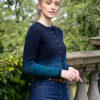 Traigh Cardigan patterncard kit design by Jade Starmore in Hebridean 2 Ply yarn