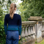 Traigh Cardigan patterncard kit design by Jade Starmore in Hebridean 2 Ply yarn