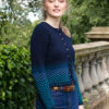 Traigh Cardigan patterncard kit design by Jade Starmore in Hebridean 2 Ply yarn