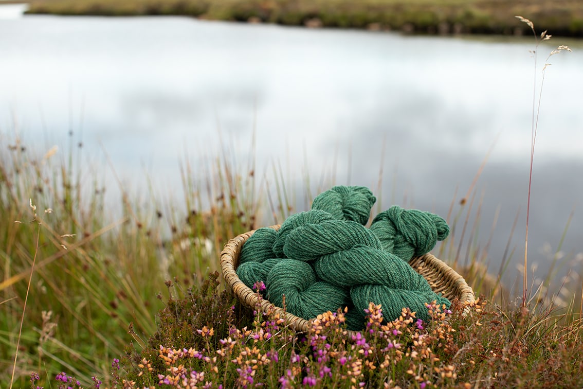 Alice Starmore Hebridean 3 Ply pure new British wool hand knitting Yarn in Bogbean colour