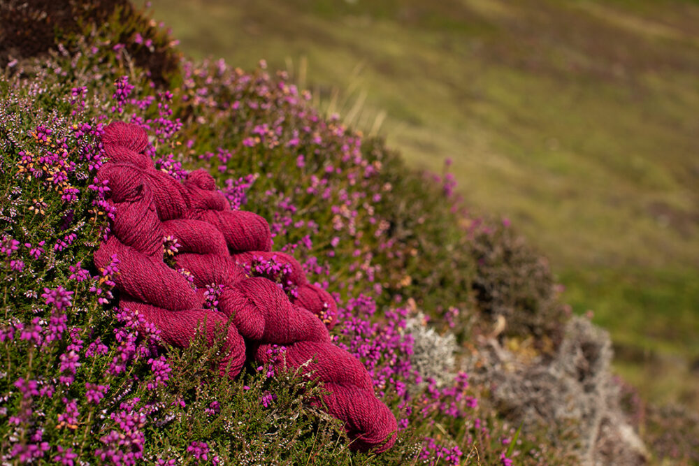 Alice Starmore 2 Ply Hebridean hand knitting yarn in Clover