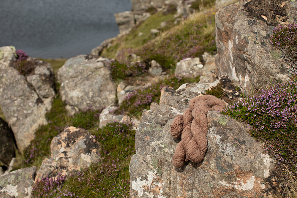 Alice Starmore 2 Ply Hebridean hand knitting yarn in Fulmar