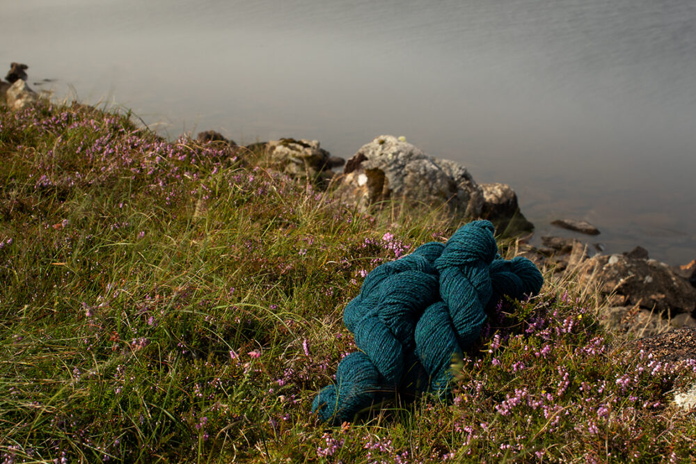 Alice Starmore Hebridean 2 Ply pure new British wool hand knitting Yarn in Lapwing colour
