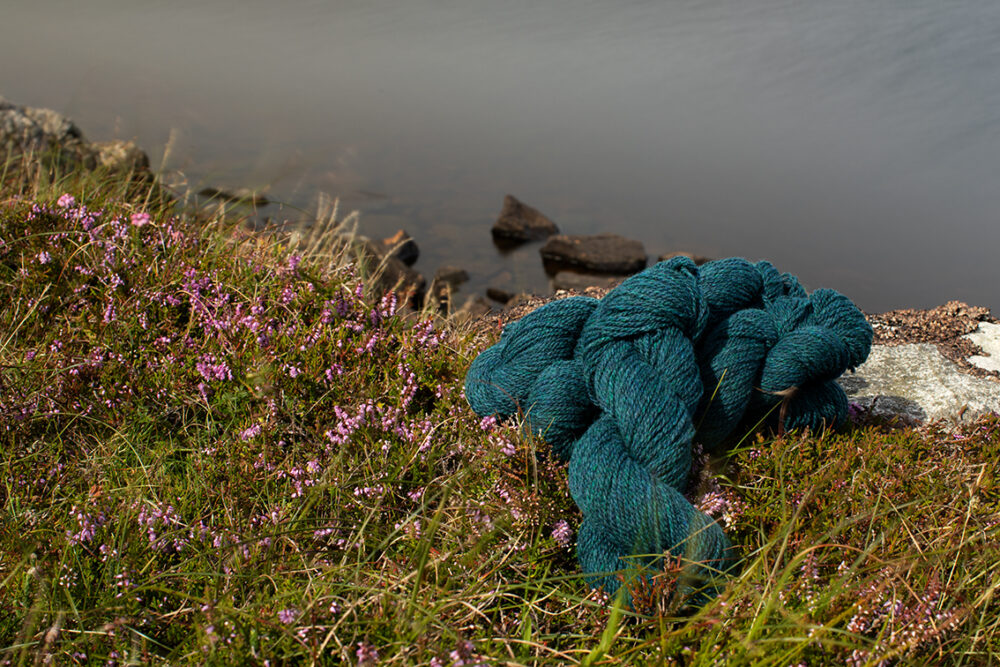 Alice Starmore Hebridean 2 Ply pure new British wool hand knitting Yarn in Lapwing colour