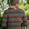 Firebirds Cardigan and Hat Set patterncard kit designs by Jade Starmore in Hebridean 2 Ply yarn