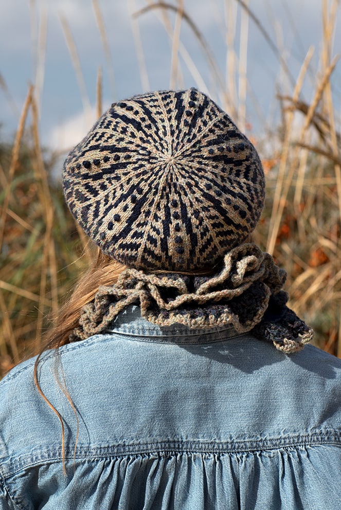 Briodag patterncard kit design by Alice Starmore in Hebridean 2 Ply yarn