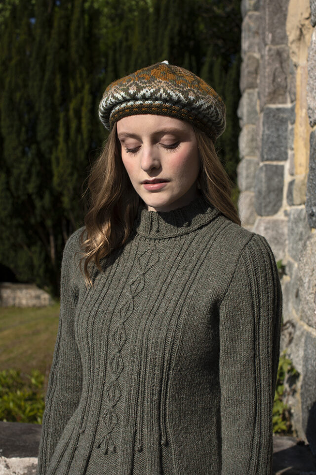 Strathspey patterncard kit by Alice Starmore in Hebridean 3 Ply pure British wool hand knitting yarn