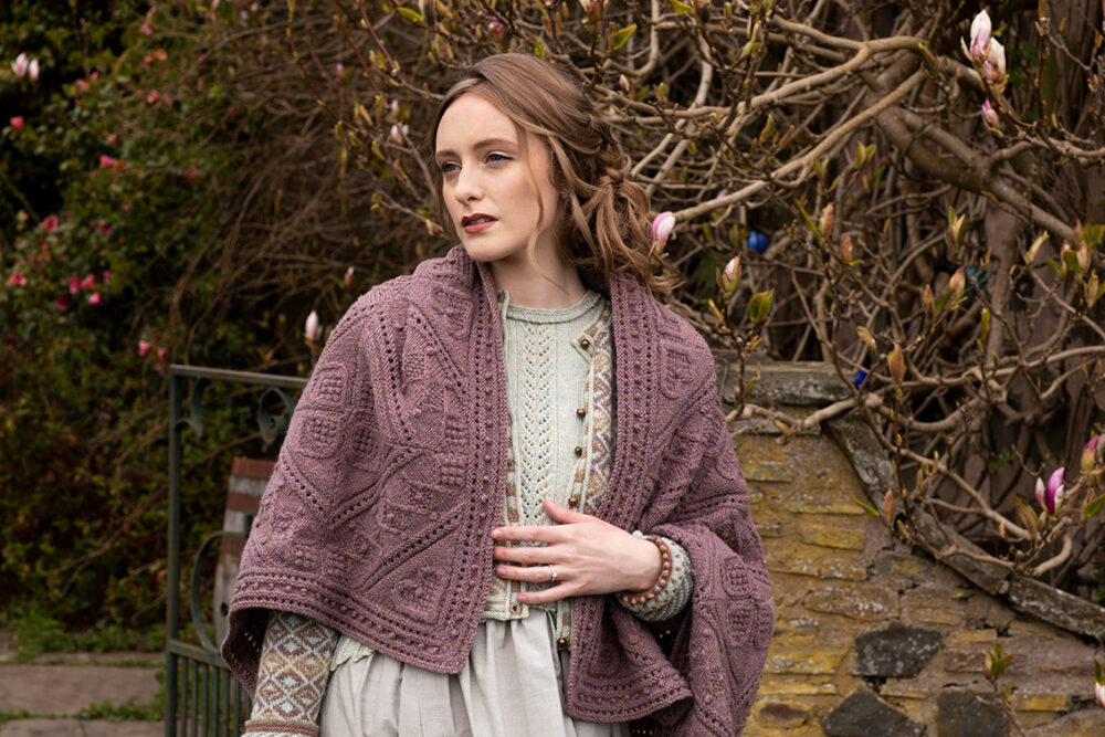 Infinite Cable Online Class Design by Alice Starmore in Driftwood Hebridean 3 Ply