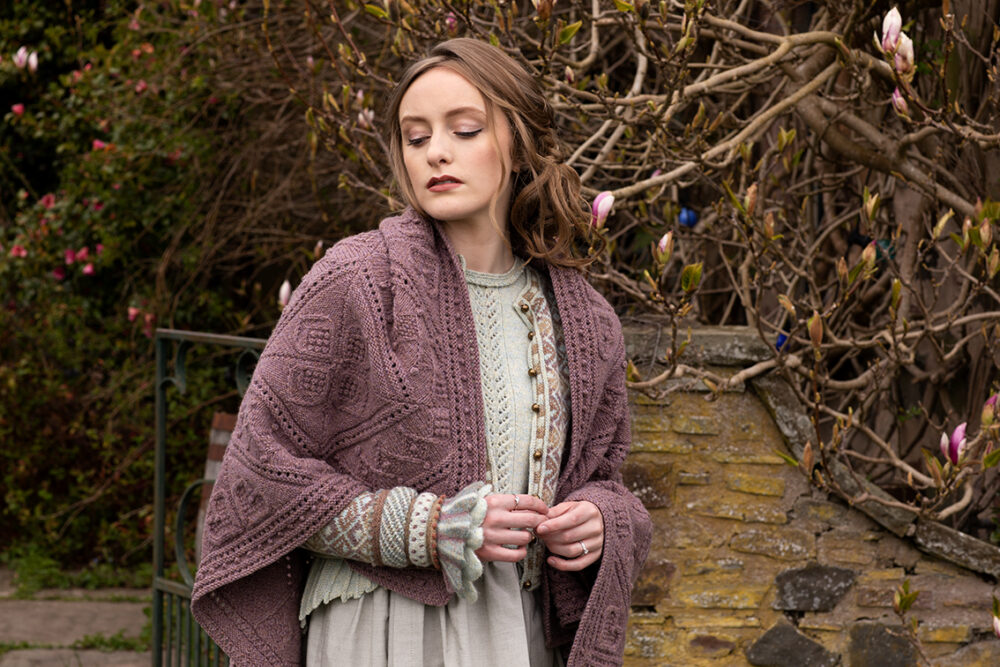 Infinite Cable Online Class Design by Alice Starmore in Driftwood Hebridean 3 Ply
