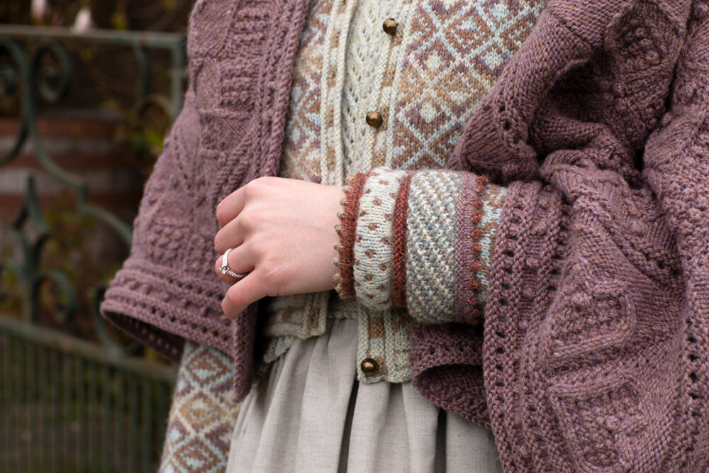 Infinite Cable Online Class Design by Alice Starmore in Driftwood Hebridean 3 Ply