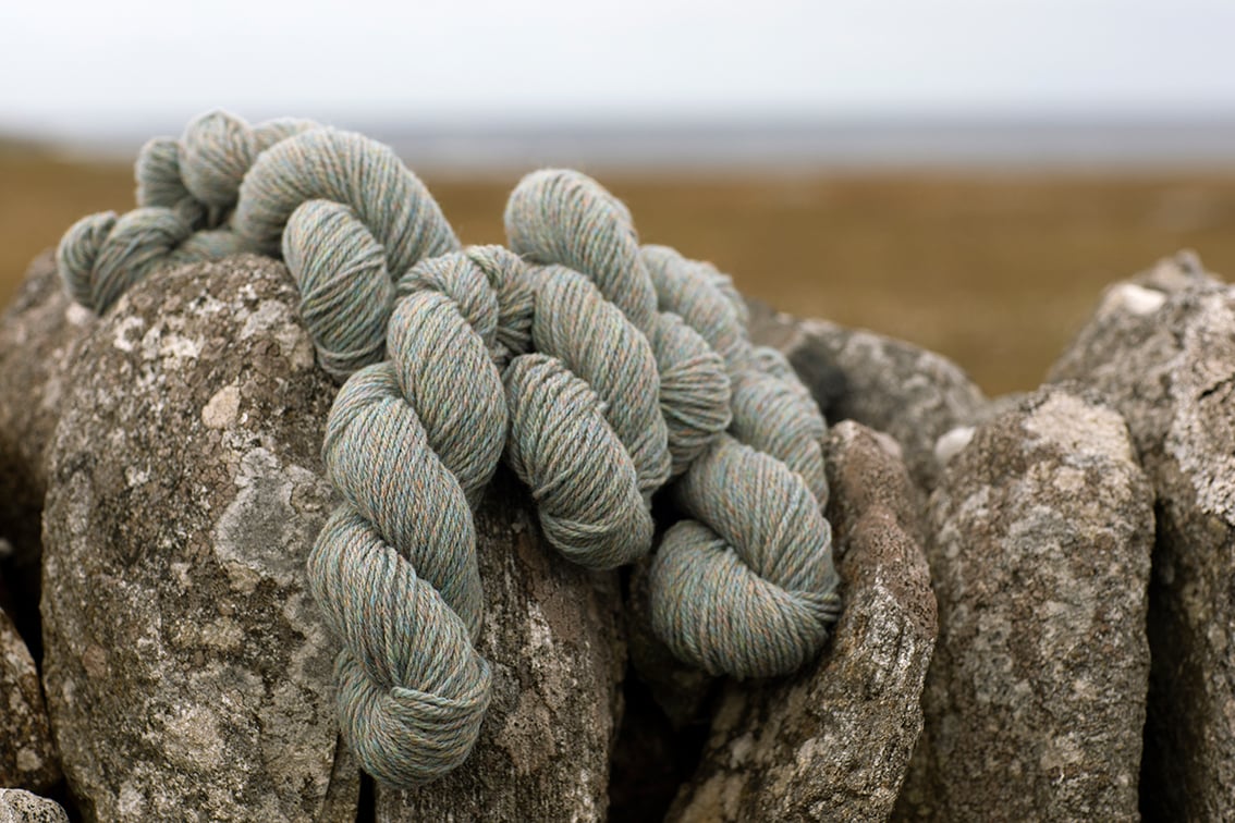 Alice Starmore Hebridean 3 Ply pure new British wool hand knitting Yarn in Pebble Beach colour