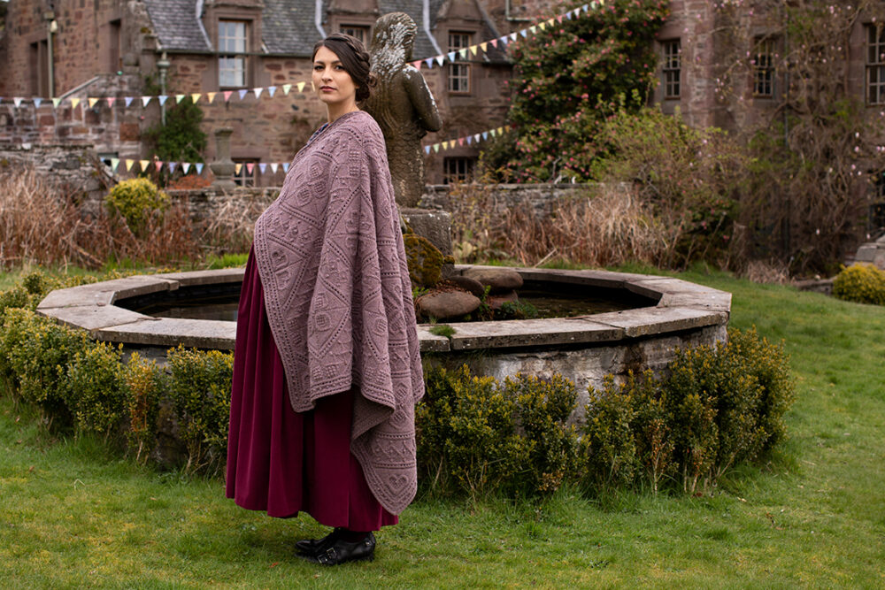 Infinite Cable Online Class Design by Alice Starmore in Driftwood Hebridean 3 Ply