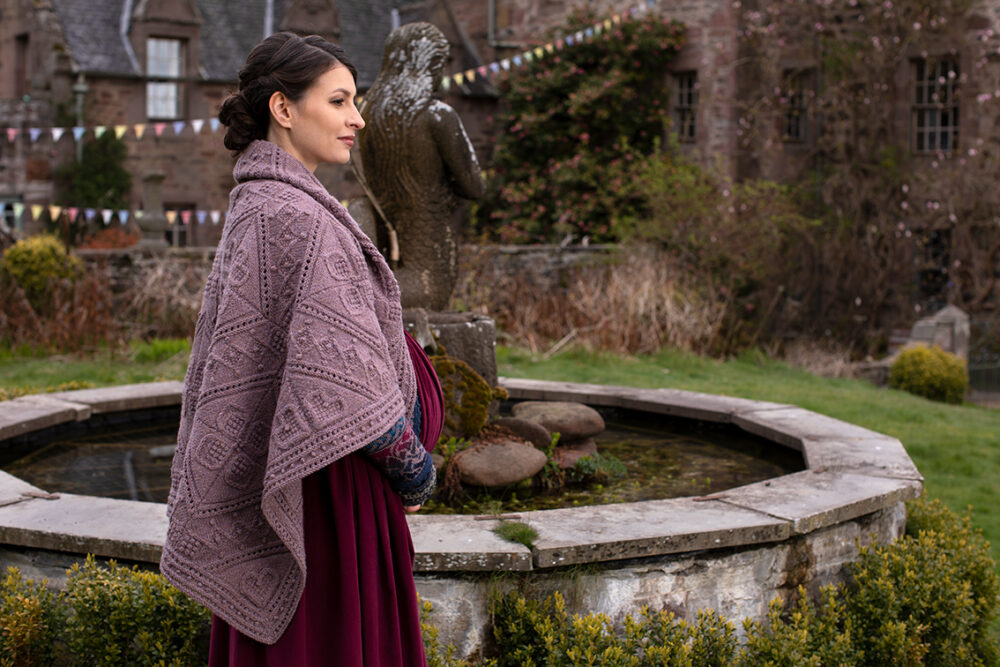 Infinite Cable Online Class Design by Alice Starmore in Driftwood Hebridean 3 Ply
