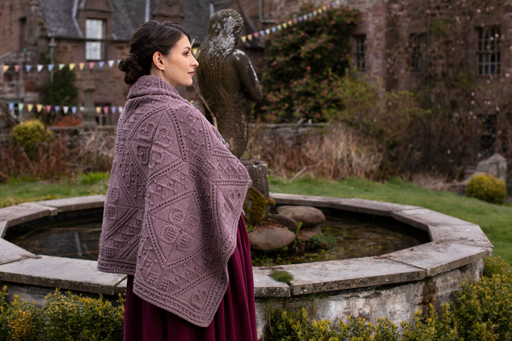 Infinite Cable Online Class Design by Alice Starmore in Driftwood Hebridean 3 Ply