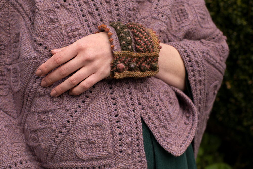 Infinite Cable Online Class Design by Alice Starmore in Driftwood Hebridean 3 Ply