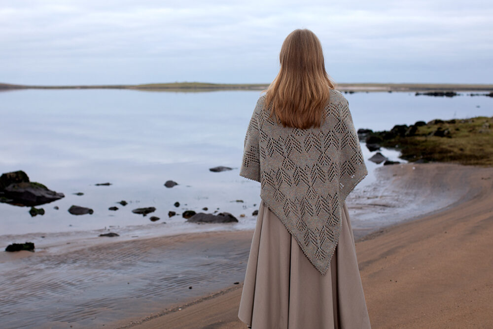 Sulaire patterncard kit design by Alice Starmore in Hebridean 2 Ply yarn