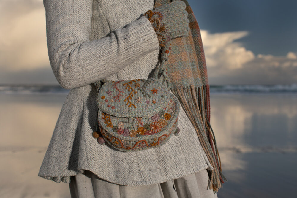 The St Kilda Collection by Alice Starmore, hand knitting, felting, weaving and embroidery for Virtual Yarns