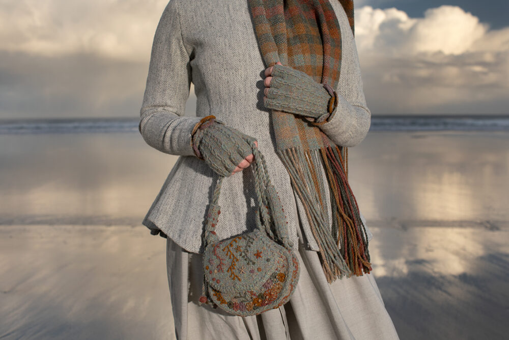The St Kilda Collection by Alice Starmore, hand knitting, felting, weaving and embroidery for Virtual Yarns
