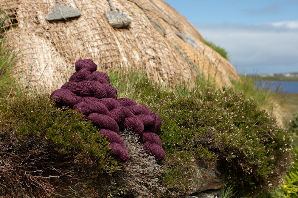 Alice Starmore Hebridean 3 Ply pure new British wool hand knitting Yarn in Erica colour