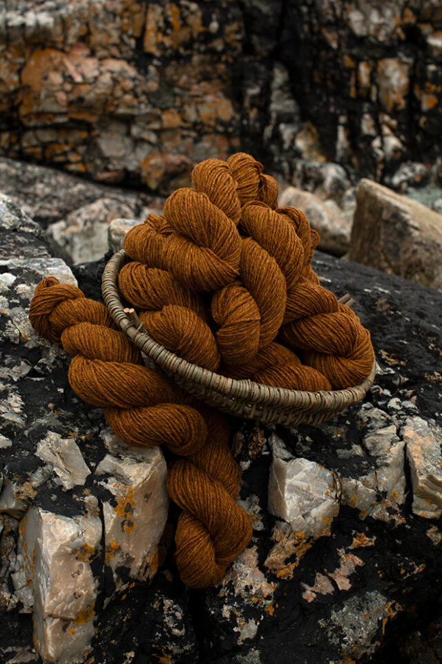 Alice Starmore Hebridean 3 Ply pure new British wool hand knitting Yarn in Golden Plover colour
