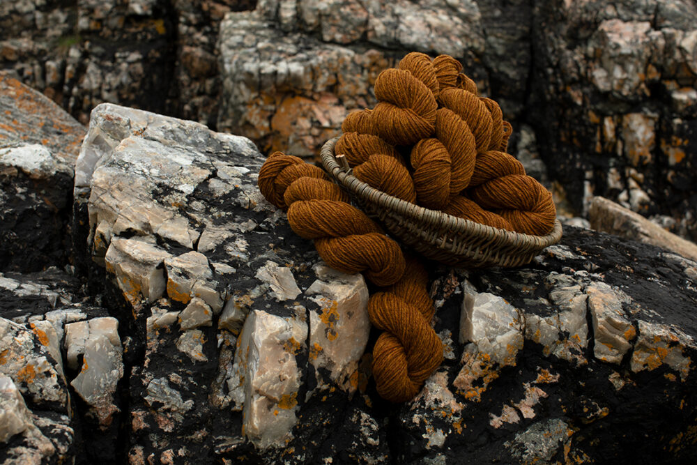 Alice Starmore Hebridean 3 Ply pure new British wool hand knitting Yarn in Golden Plover colour