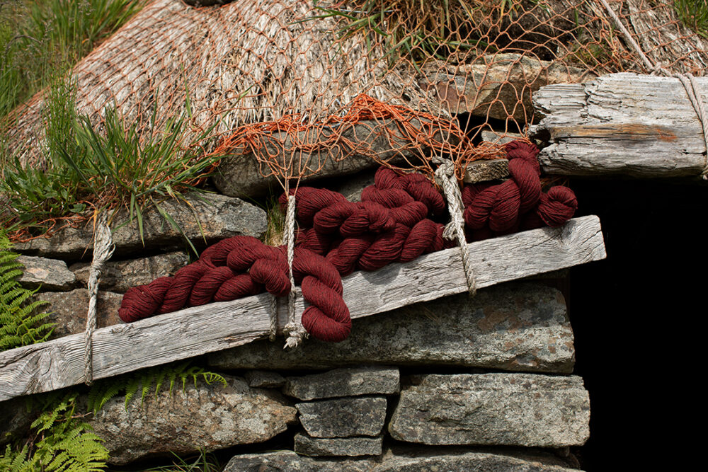 Alice Starmore Hebridean 3 Ply pure new British wool hand knitting Yarn in Red Deer colour