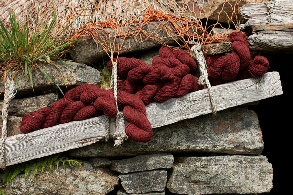 Alice Starmore Hebridean 3 Ply pure new British wool hand knitting Yarn in Red Deer colour