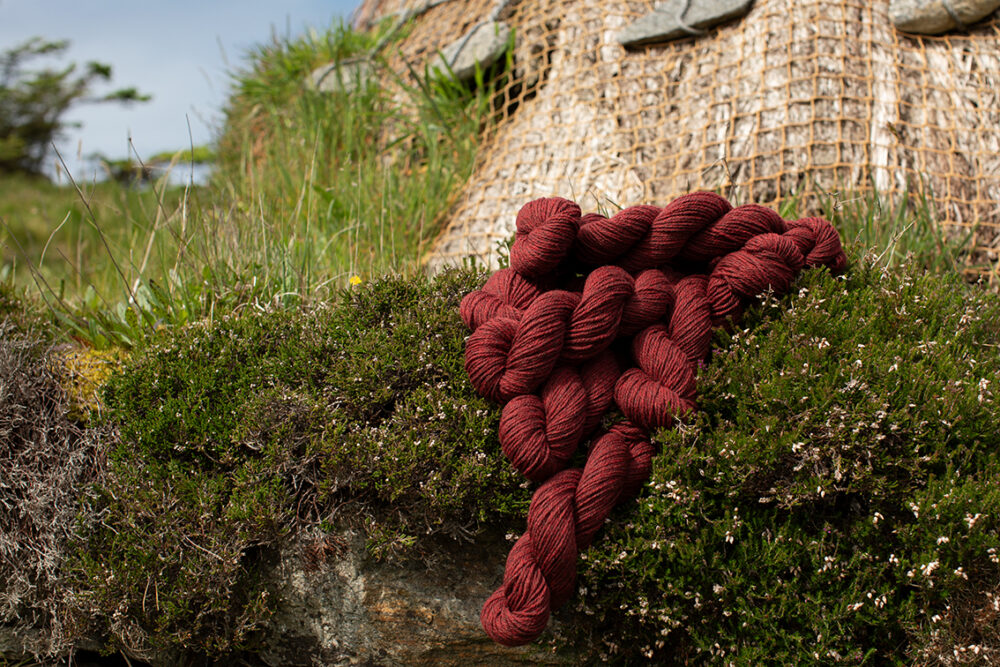 Alice Starmore Hebridean 3 Ply pure new British wool hand knitting Yarn in Red Deer colour
