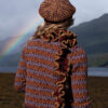 The Loch Lomond Cardigan by Jade Starmore and the Briodag Hat Set by Alice Starmore, hand knitwear design patterncard kits in Hebridean 2 Ply