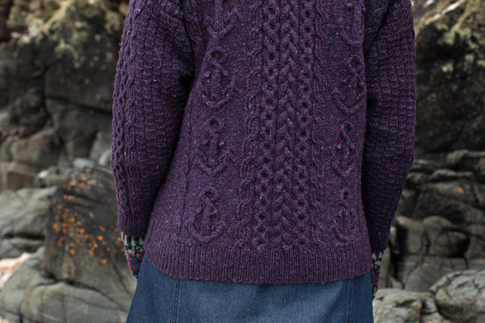 The Mystic and Marina Hat Set patterncard kit designs by Alice Starmore in Hebridean 2 & 3 Ply