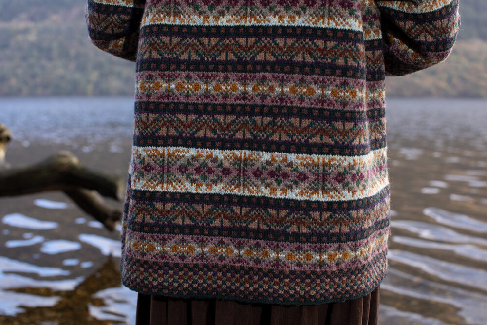 The Rona patterncard kit design by Alice Starmore in Hebridean 2 Ply