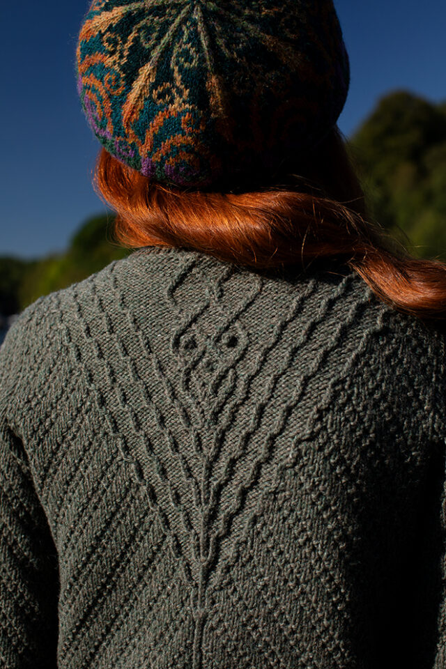 Staran patterncard kit design by Alice Starmore in Hebridean 3 Ply yarn