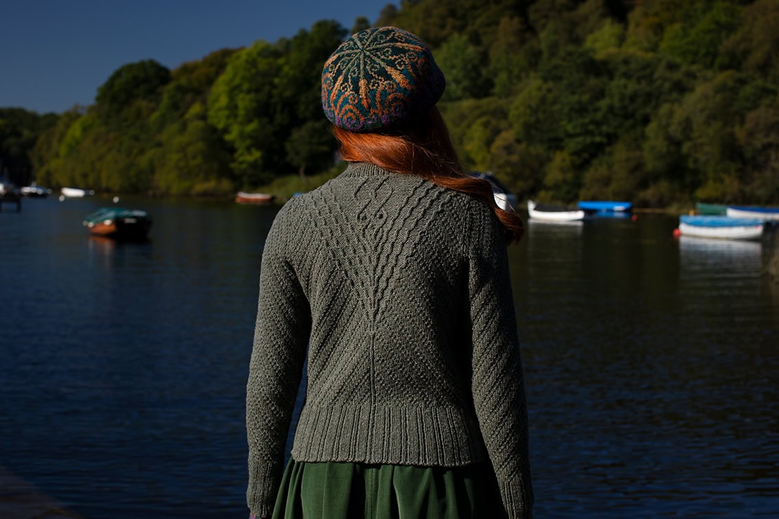 Staran patterncard kit design by Alice Starmore in Hebridean 3 Ply yarn